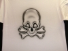 t-shirt Airbrush Totenkopf