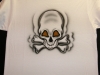 t-shirt Airbrush Totenkopf